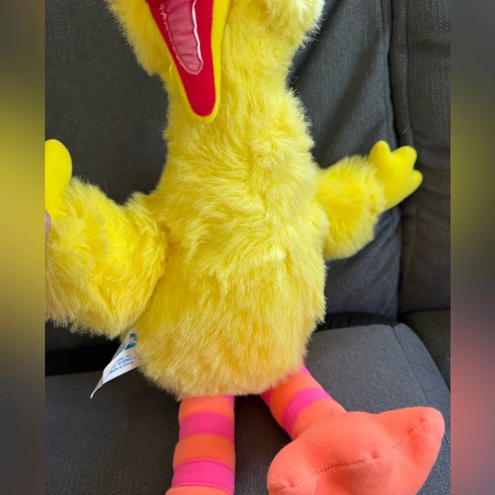 Vintage 90s Sesame Street pull string talking big‎ bird plush stuffed animal
